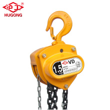 Factory price G80 chain double bearing manual chain block construction 3ton  hand hoist